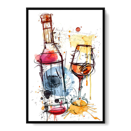 Red Wine Splash Canvas Print
