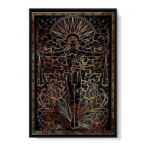 Zodiac sign Libra Canvas Print