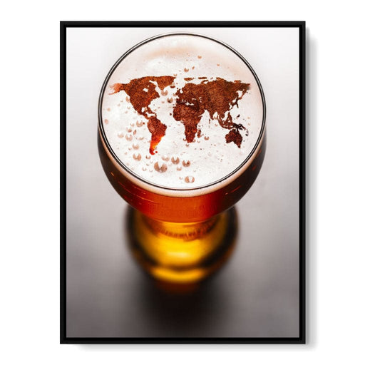World Map Beer Canvas Print