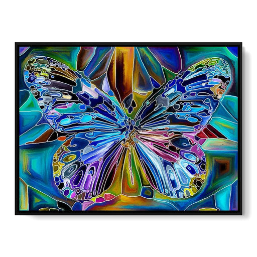 Multicolored Psychedelic Butterfly Canvas Print