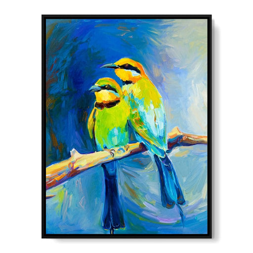 Blue Tailed Bee Eaters Canvas Print