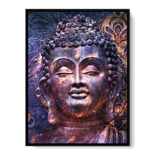 Blue Buddha Multi Panel Canvas Wall Art - galaxy aesthetic on a buddha canvas