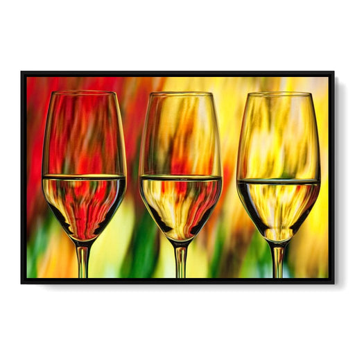 Multicolor Wine Glass Canvas Print