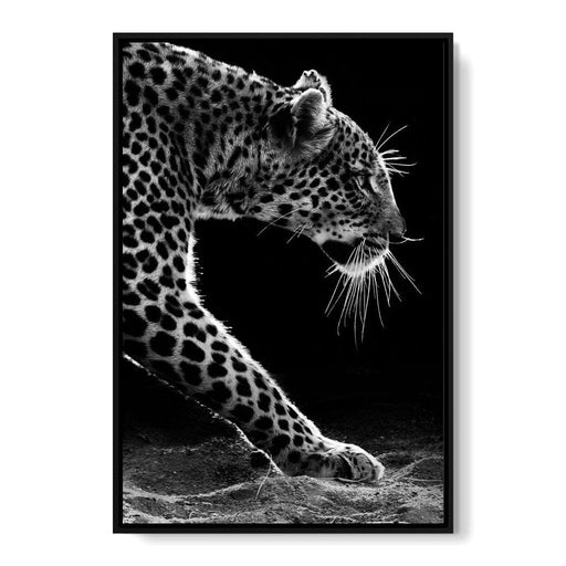 Black and white Leopard Canvas Print