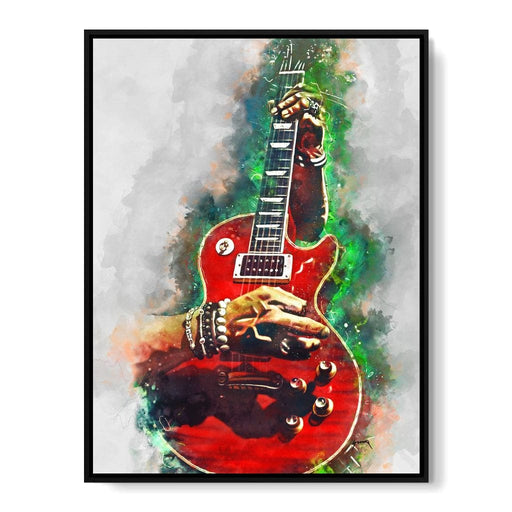 Slash Blood Red Guitar  - Abraham Szomor Canvas Print