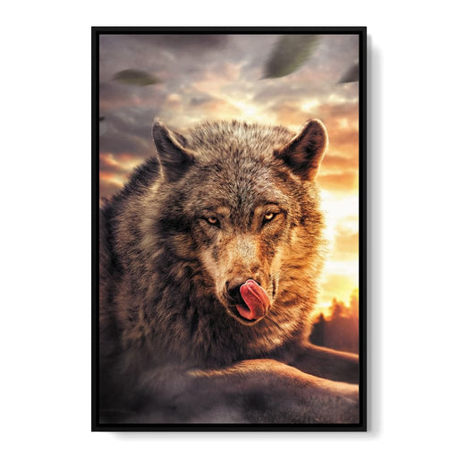 Wolf Sunset - Zenzdesign Canvas Print