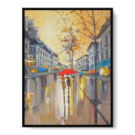 Rain in Boston Canvas Print