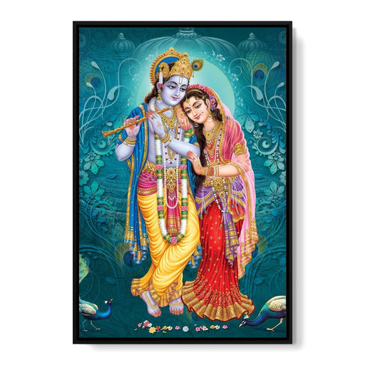 Radha & Krishna Couple Canvas Print