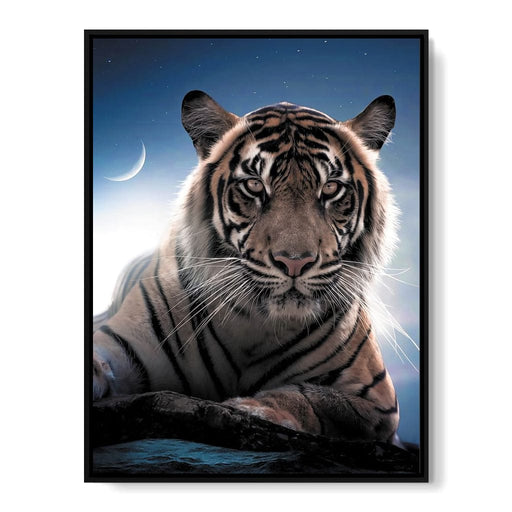 Tiger Moon - Zenzdesign Canvas Print