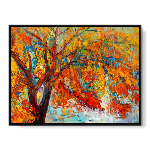 Red & Yellow Autumn Tree Canvas Print