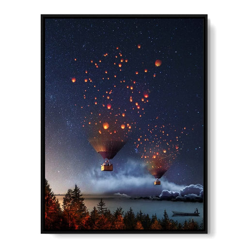 Hot Air Balloon Light - Natacha Einat Canvas Print