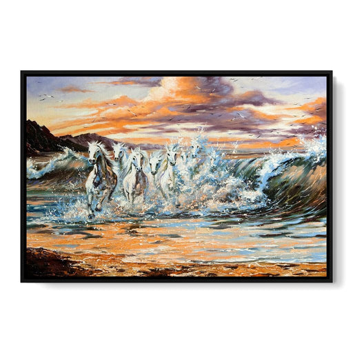 Horses Splash Canvas Print