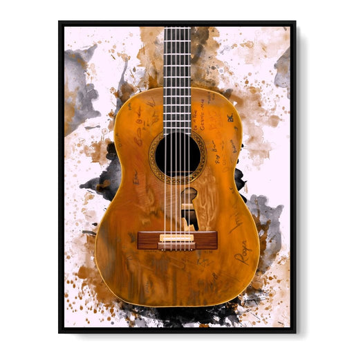 Willie Nelson's Trigger Acoustic Guitar - Abraham Szomor Canvas Print