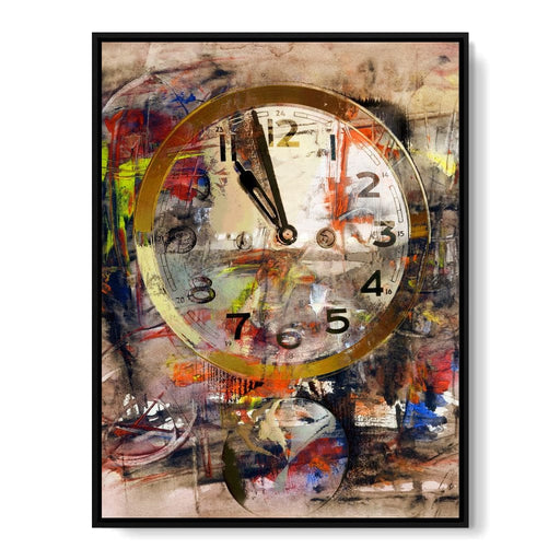 Art Clock Canvas Print