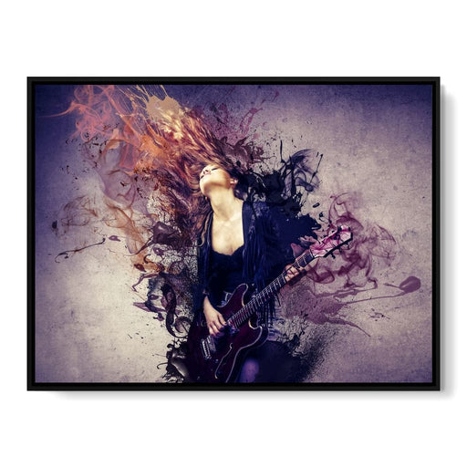 Guitar Splash Canvas Print