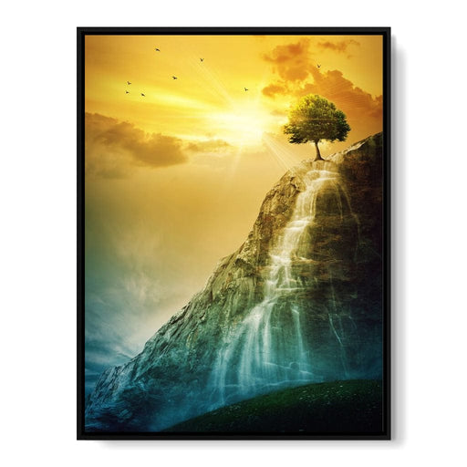 Waterfall Tree Canvas Print