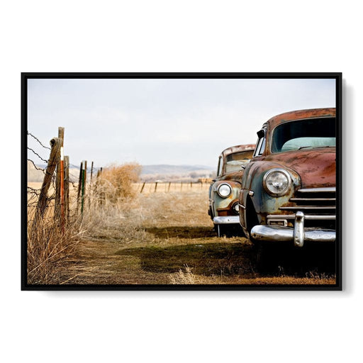 Abandoned Cars Canvas Print