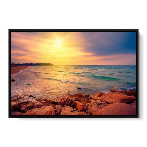 Sunset Over Tel Aviv 5 piece seascape