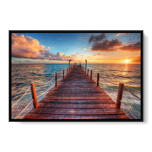 West Coast Sunset framed art décor