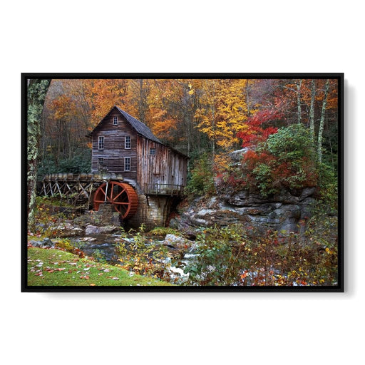 Autumn at the Grist Mill Canvas Print