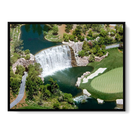 Waterfall on Golf Course Canvas Print