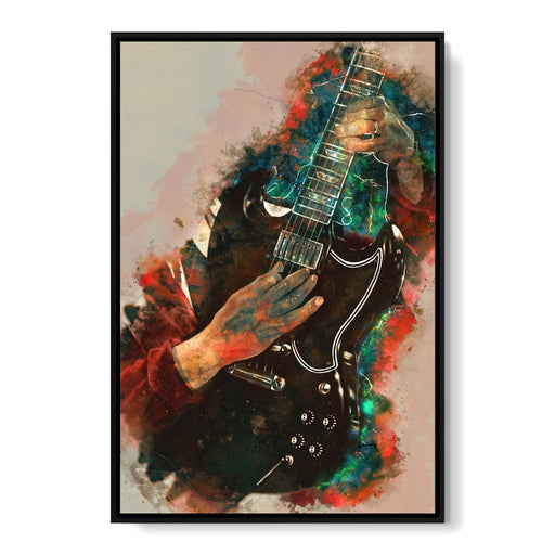 Angus Young's Guitar - Abraham Szomor Canvas Print