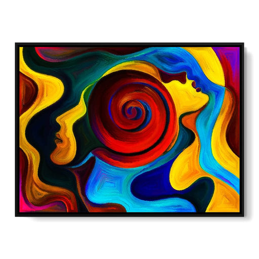 Red Swirl Canvas Print