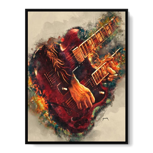 Jimmy Page's Electric Guitar - Abraham Szomor Canvas Print