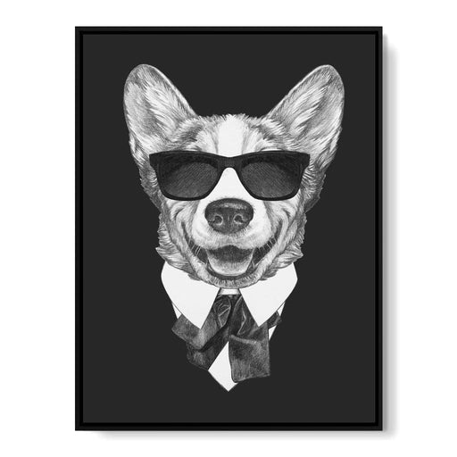 Dressed Up Corgi Canvas Print