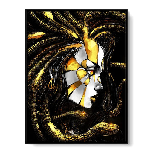 Golden Medusa Canvas Print
