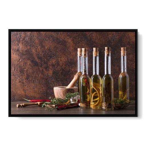 Olive Oil Set Canvas Print
