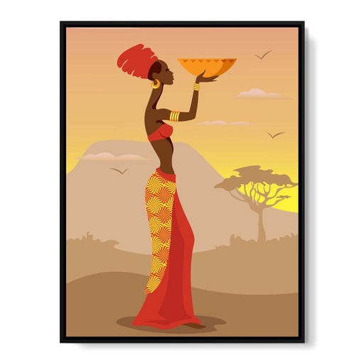 African Offering Canvas Print