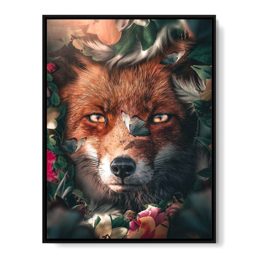 Floral Fox - Zenzdesign Canvas Print