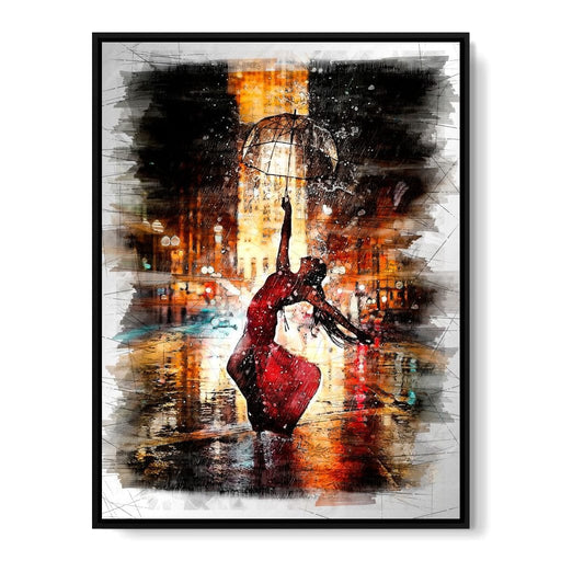 Rainy Night Dance - Johanjjf Canvas Print