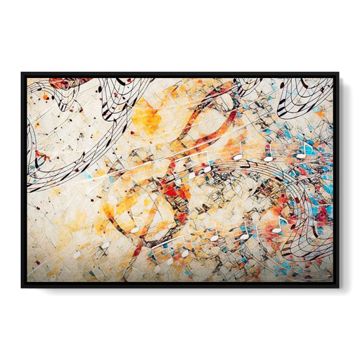 Colorful Music Notes Canvas Print