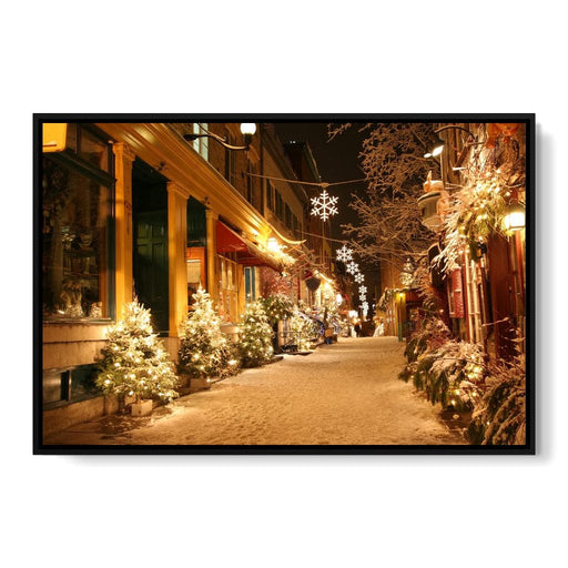 Christmas in Quebec City Canvas Print