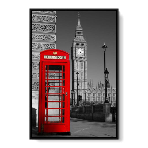 Westminster Phone Box Canvas Print