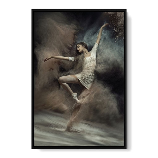 Ballet Dancer in the Desert Canvas Print