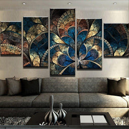 Abstract Art Canvas Multi Panel Canvas Wall Art - NicheCanvas