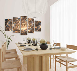 Golden Rays Fractal Flower