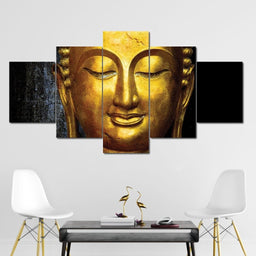Awakened Buddha Multi Panel Canvas Wall Art - NicheCanvas