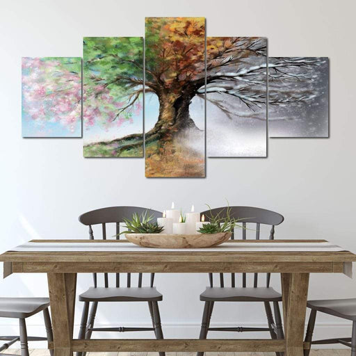 Seasonal Tree Canvas Print