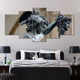 Perseus - Medusa Slayer Multi Panel Canvas Wall Art - NicheCanvas