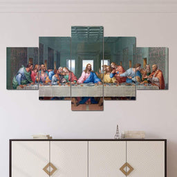 The Last Supper Multi Panel Canvas Wall Art - NicheCanvas