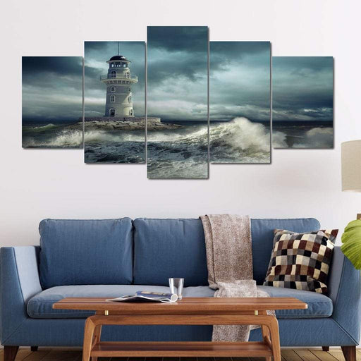 Dramatic Lighthouse Canvas Print