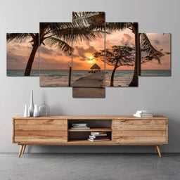 Multi Panel Sunset Canvas art