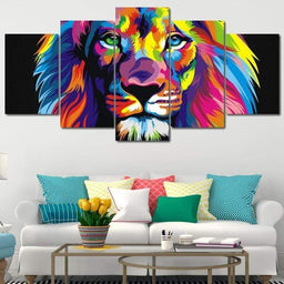 Be The Lion Multi Panel Canvas Wall Art - NicheCanvas