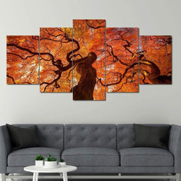 Tree Canopy Multi Panel Canvas Wall Art - NicheCanvas