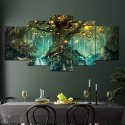 Nature Spirits Multi Panel Canvas Wall Art - NicheCanvas