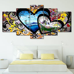 Lovers Canvas Set Multi Panel Canvas Wall Art - NicheCanvas
